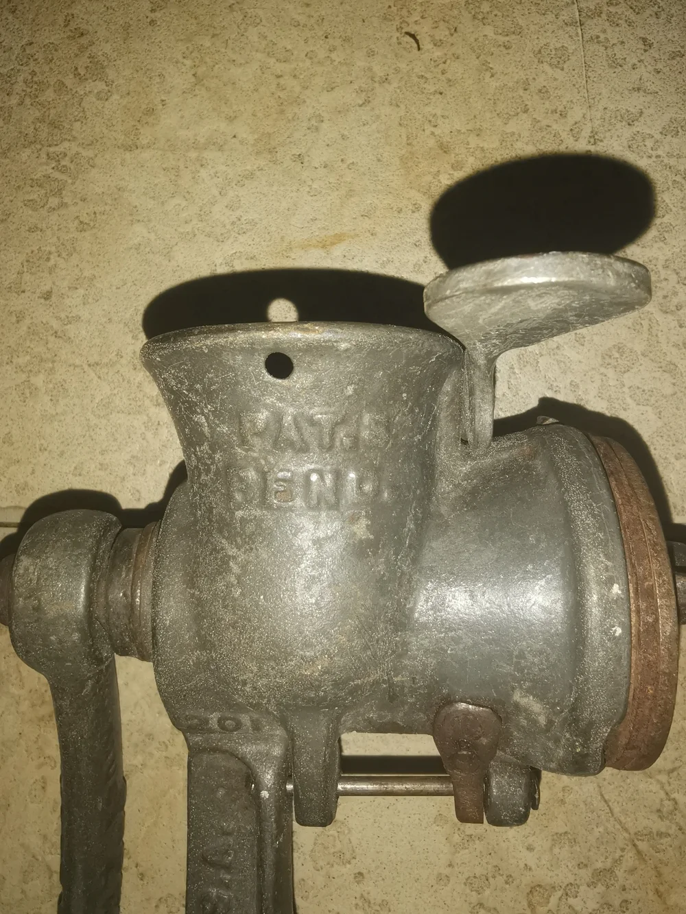 Antique No. 2 Manual Cast-Iron Food Chopper & Meat Grinder USA